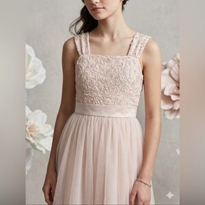 Pastourelle Pippa & Julie Girls Champagne Rosette Tulle Special Occasion Dress